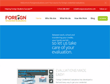 Tablet Screenshot of foreignevaluations.com